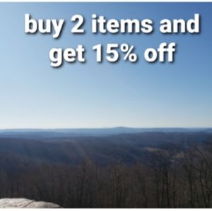 Buy 2 items and get 15% off